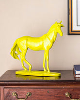 Nordic Antique Horse Sculpture - Yellow