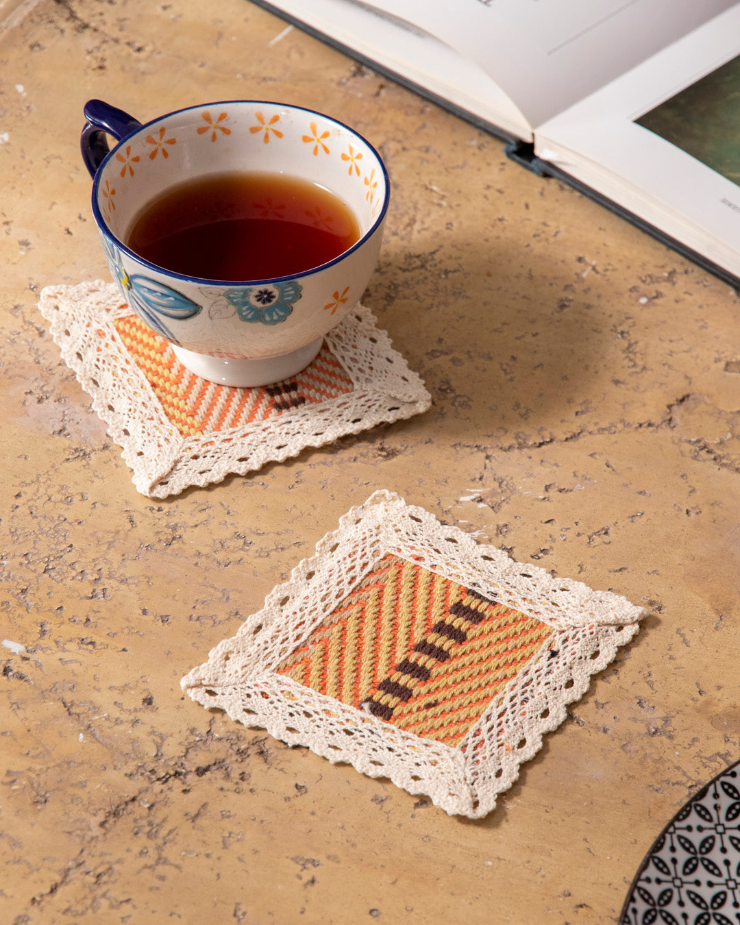 Heritage Handwoven Lace Trivets - Set of 6 - Small 