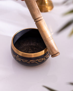 Singing Bowl with Wooden Stick - 6"