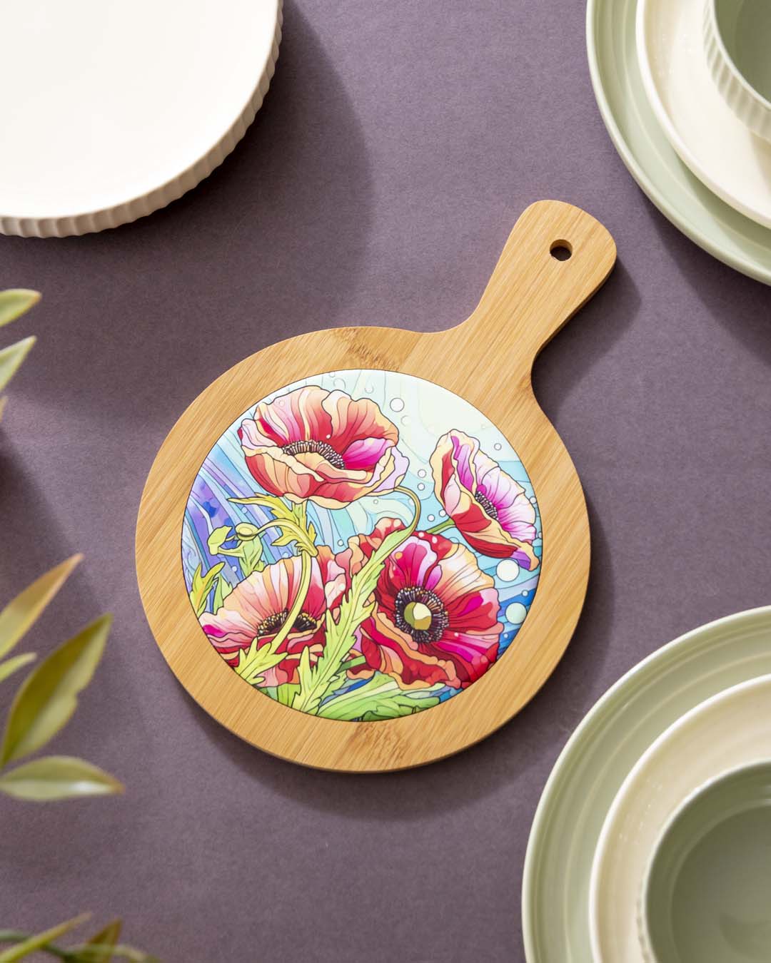 Poppy Ceramic Trivet 