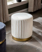 Luxe Ottoman - White 
