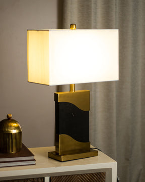Bronze Finished Marble Table Lamp