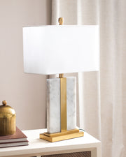 Marble Console Table Lamp