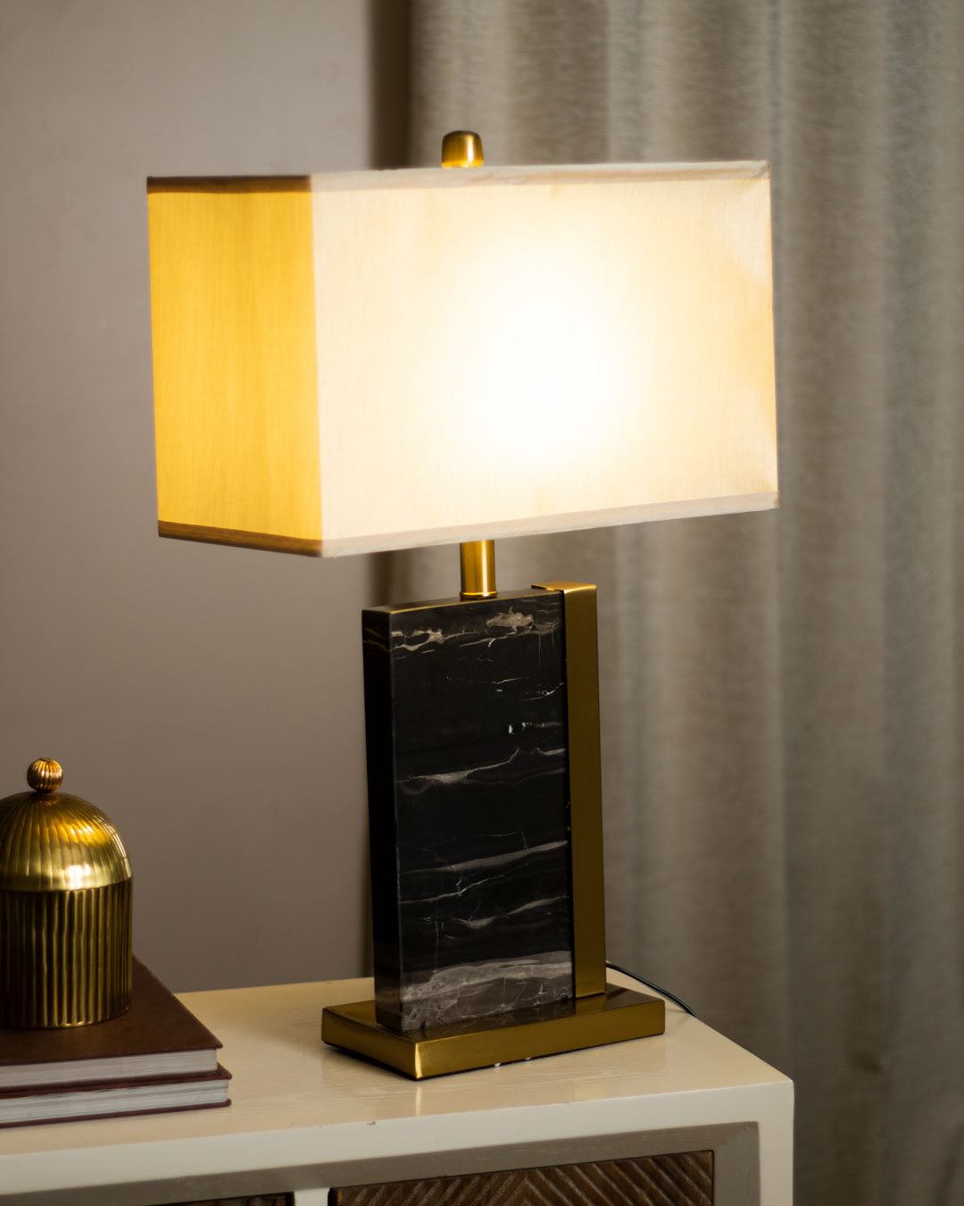 'Alabaster' Marble Table Lamp