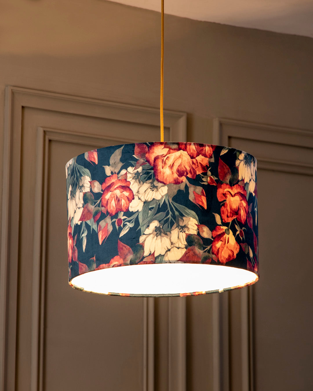 Blooming Twilight Round Shade Pendant Light 