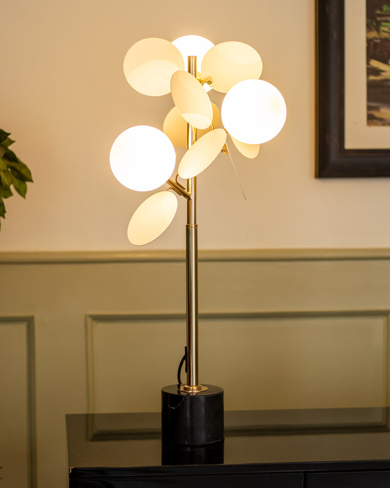 Minimalist Globe Glass Shade Table Lamp - 3 Lights