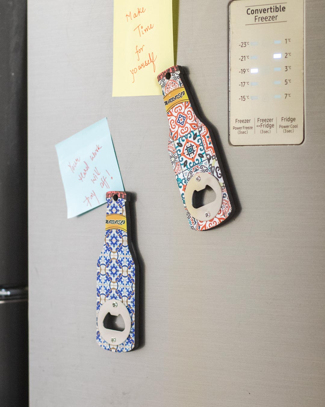Beer 'Bottle' Fridge Magnets Cum Openers - Set of 2 - The Decor Kart