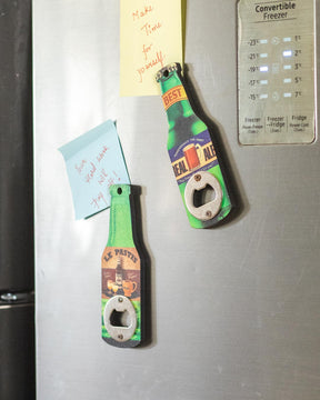 Le Pastis 'Bottle' Fridge Magnets Cum Openers - Set of 2 - The Decor Kart 