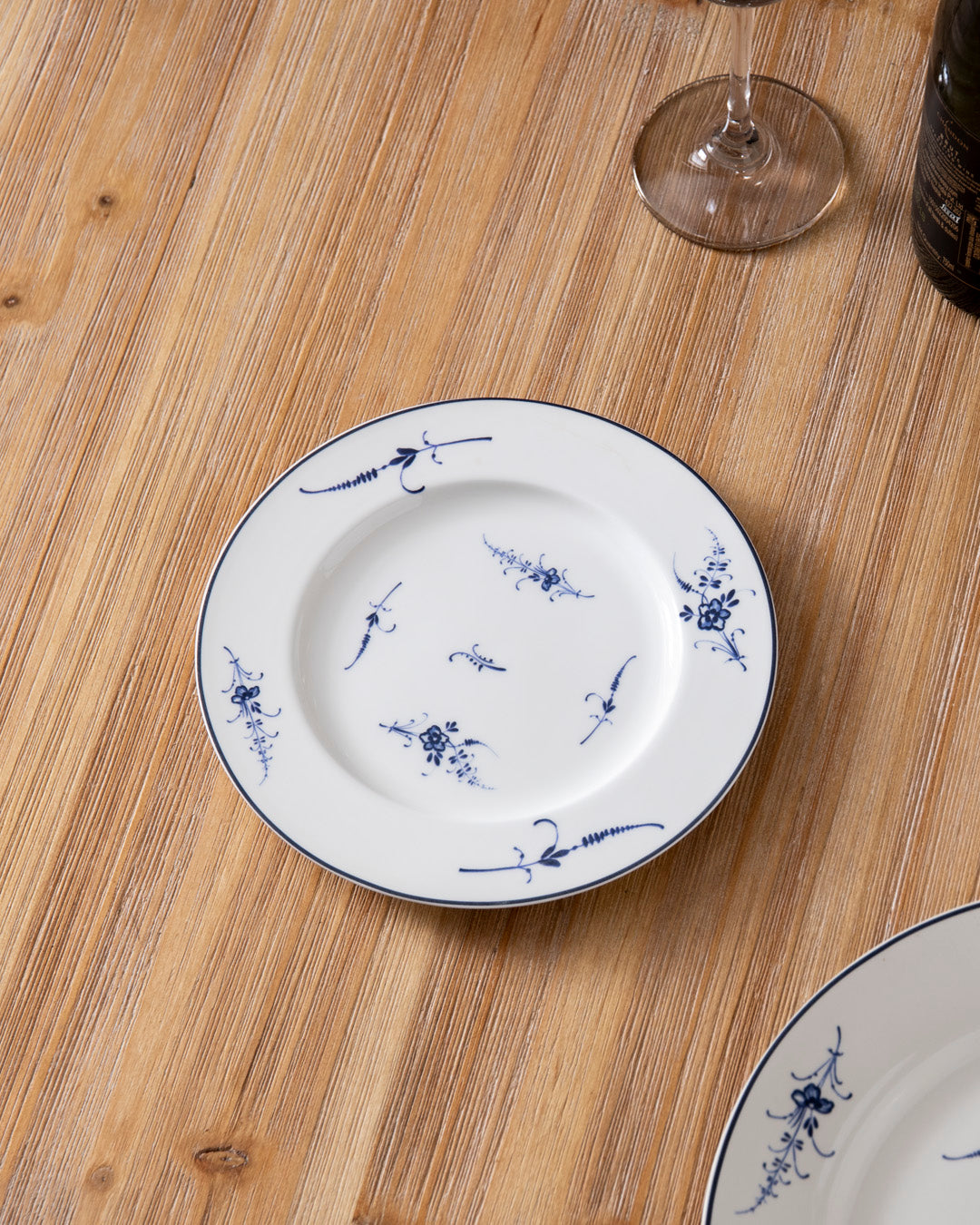 Delicate Blue Floral Quarter Plate 