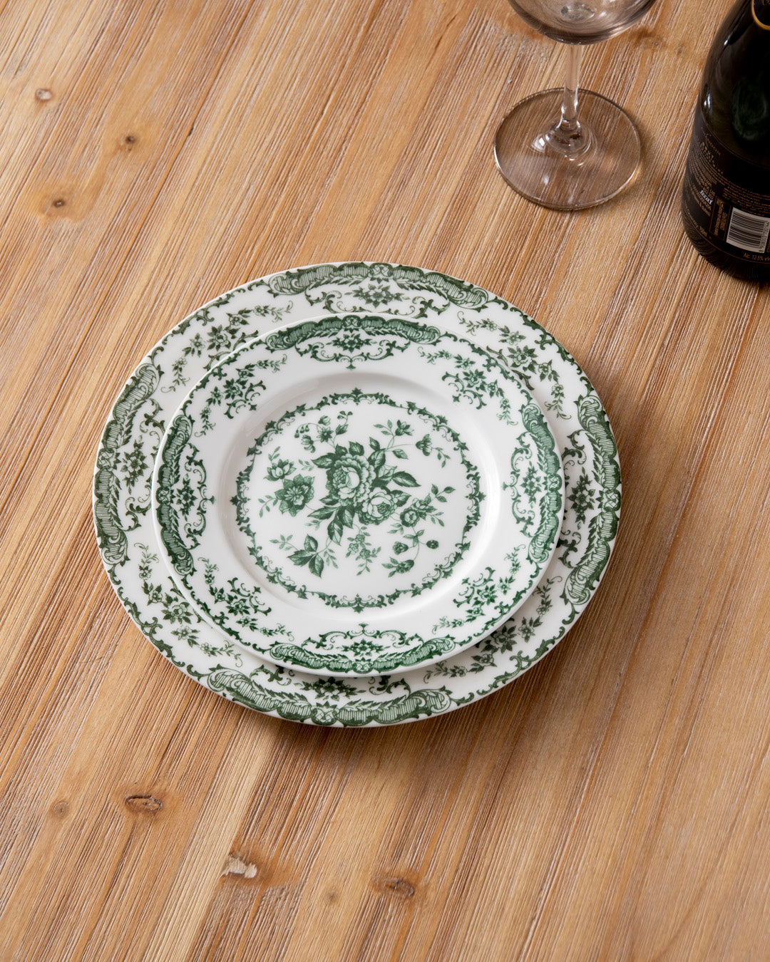 Vintage Rose Charm Dinner Plate 