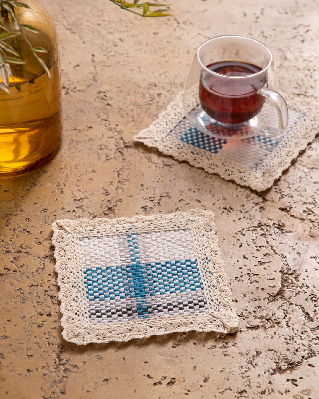 Handwoven Elegance Trivet - Set OF 6 - Large 