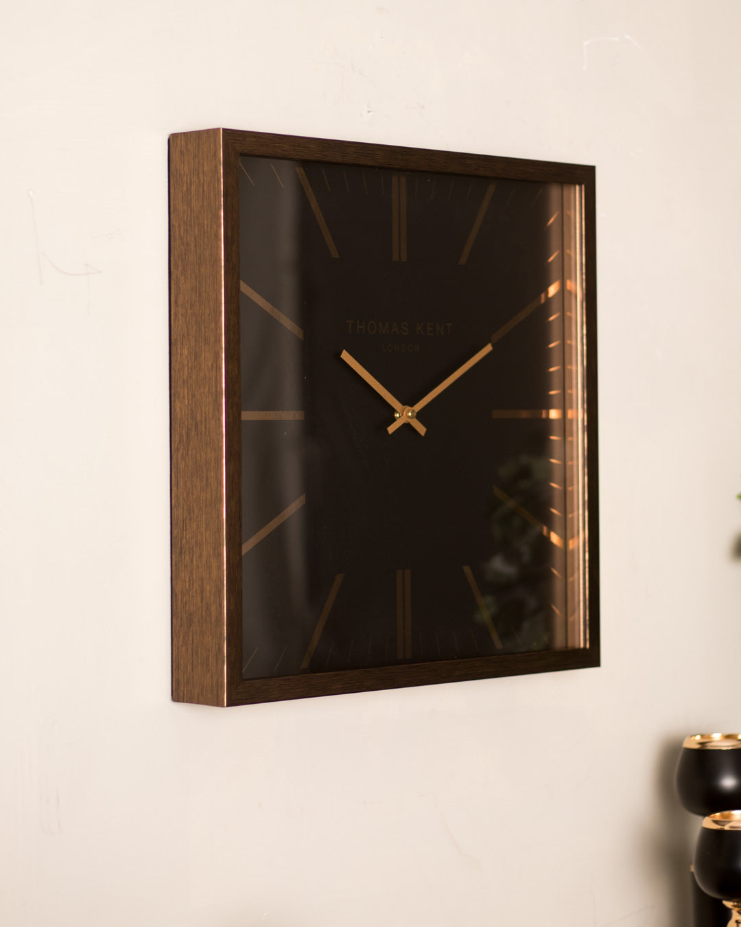 Wooden Border Classic Wall Clock - Large