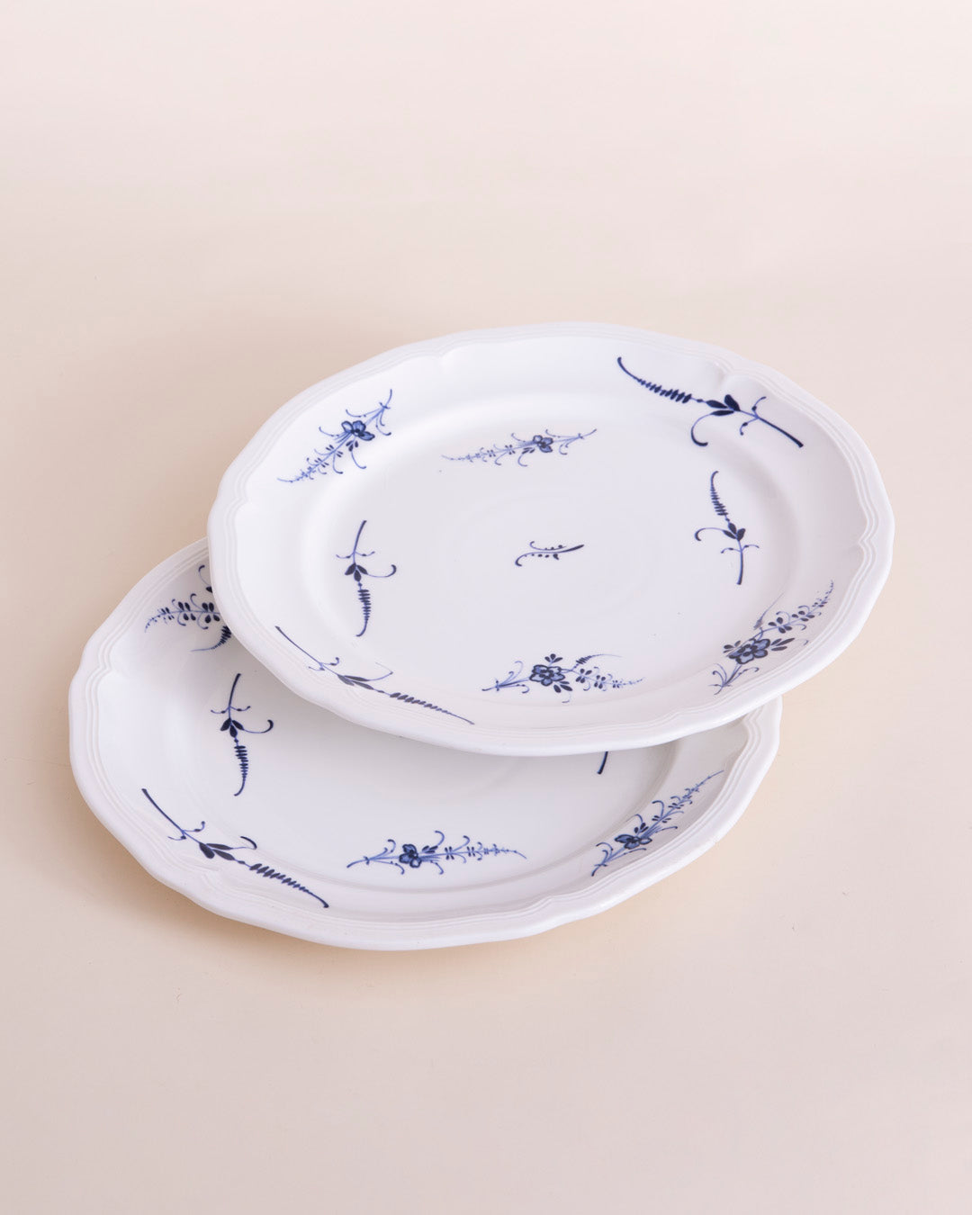 Blue Floral Scroll Dinner Plate 