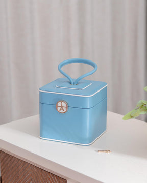 Travel Jewellery Box - Blue - The Decor Kart 