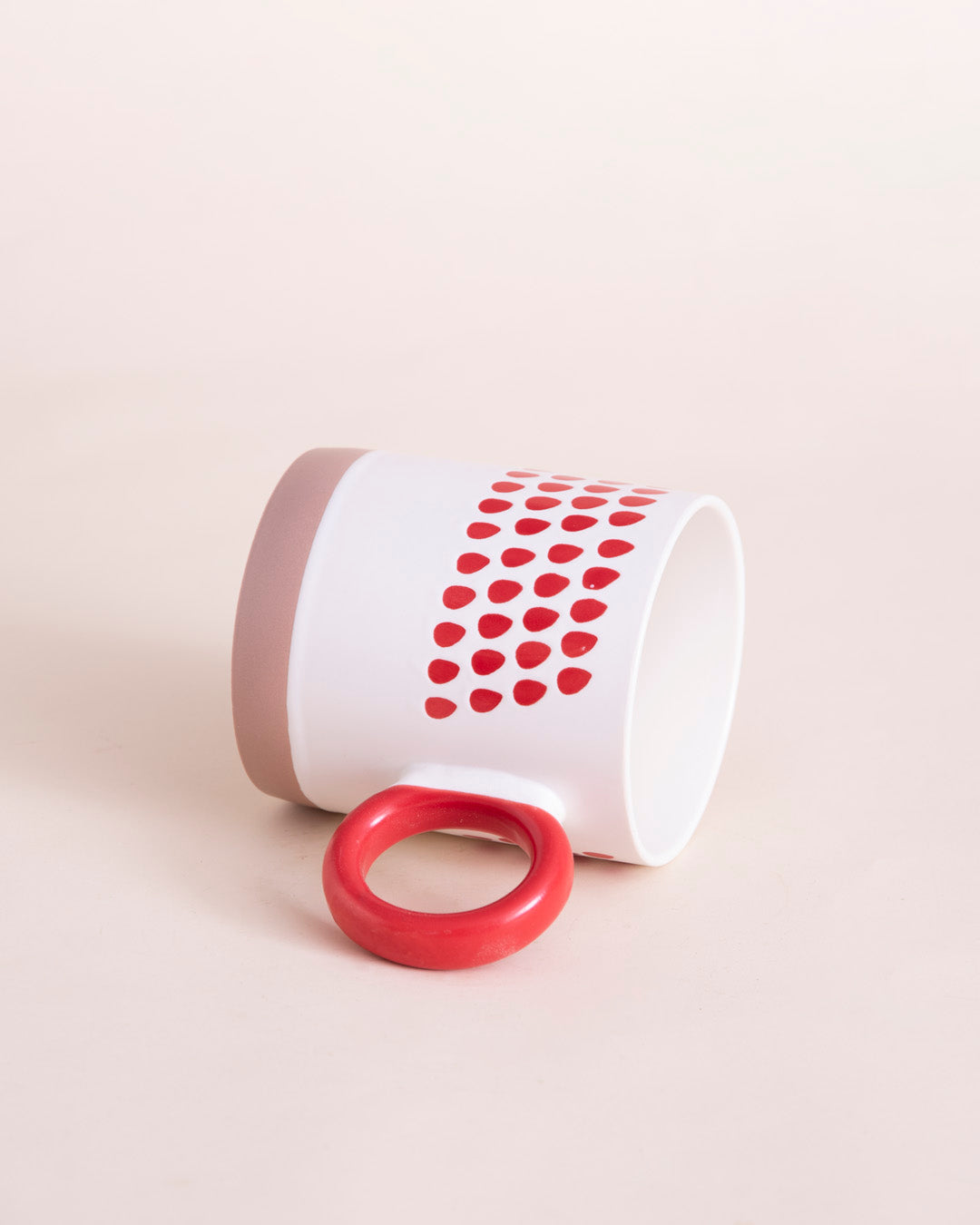 Red & White Sunrise Charm Mug 