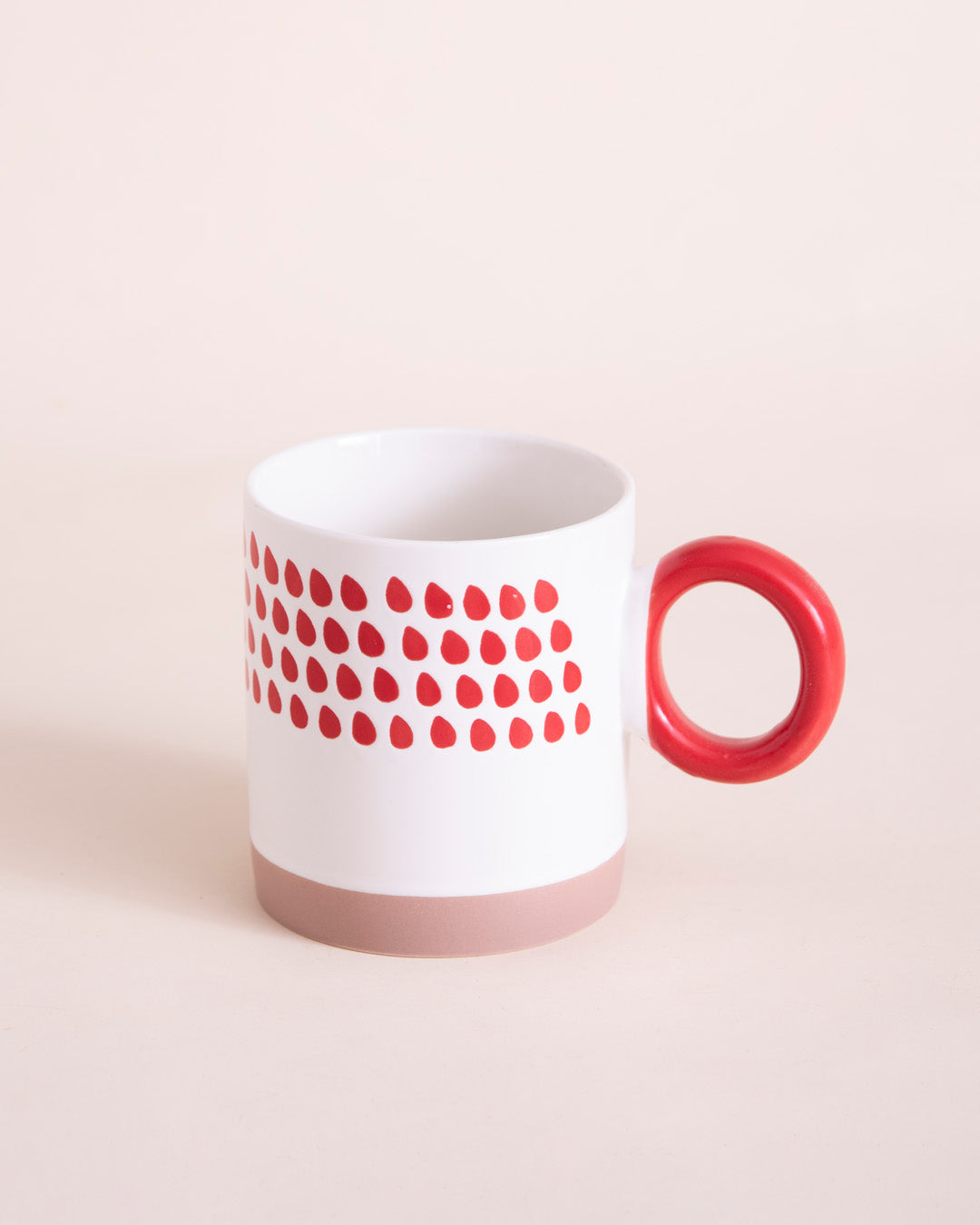 Red & White Sunrise Charm Mug 