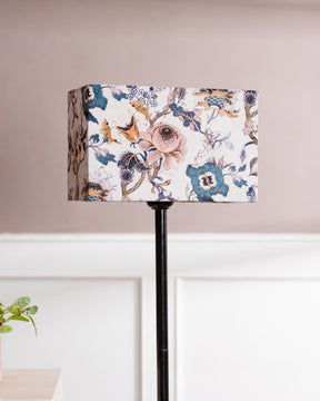 Flower Printed Cotton Rectangle Lamp Shade - The Decor Kart