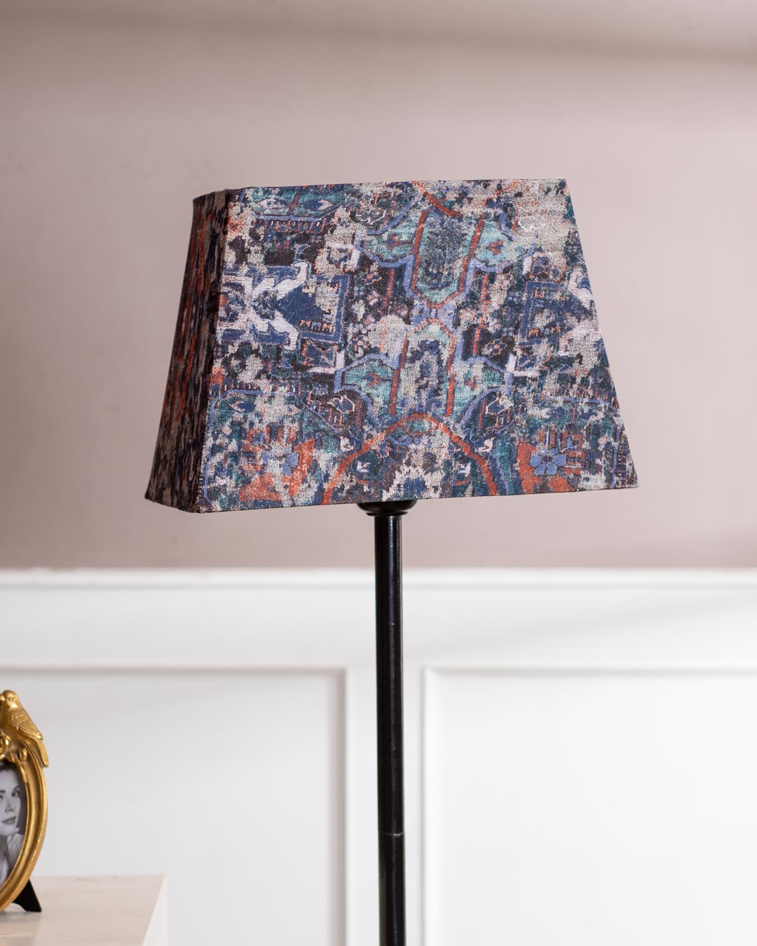 Abstract Art Cotton Tapered Rectangle Lamp Shade
