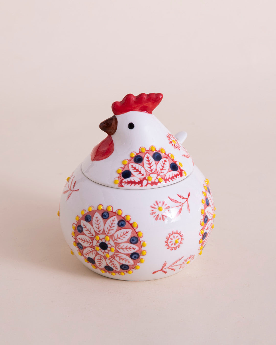 Farmhouse Rooster Condiment Server - Red
