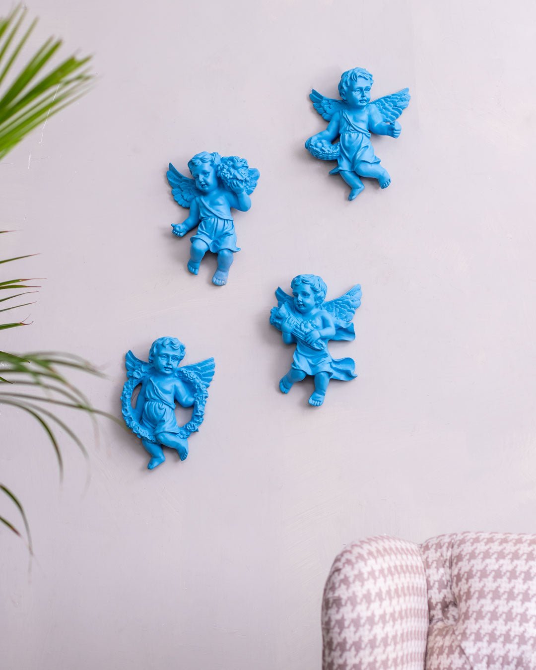 Wall Mounted Angel Cherubs - Set of 4
