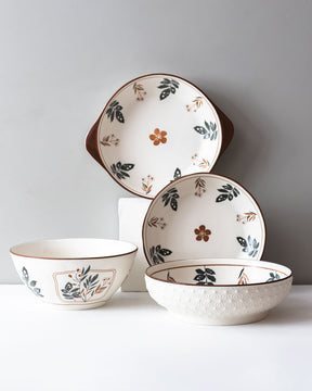 Daoxiang Double Ear Pasta Plate - The Decor Kart 