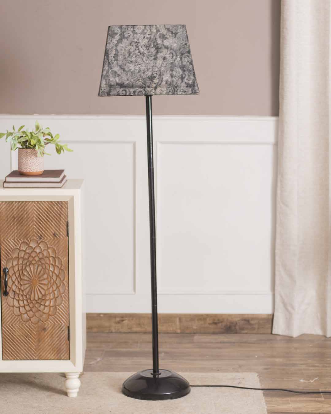 Abstract Art Cotton Floor Lamp - The Decor Kart 