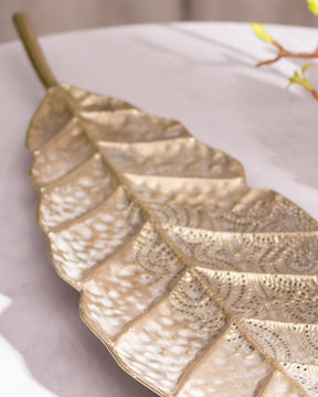 'Gilded Garden' Metal Leaf Serving Platter