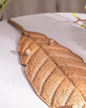 'Gilded Garden' Metal Leaf Serving Platter