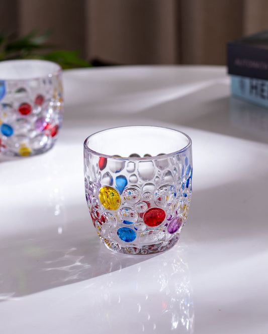 'Bubble Bliss' Embossed Glasses - Set of 6