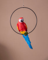 Decorative Ring Hanging Macaw Parrot 