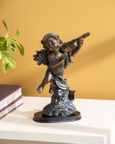 Playing Violin Angel Cherub Figurine - Large 