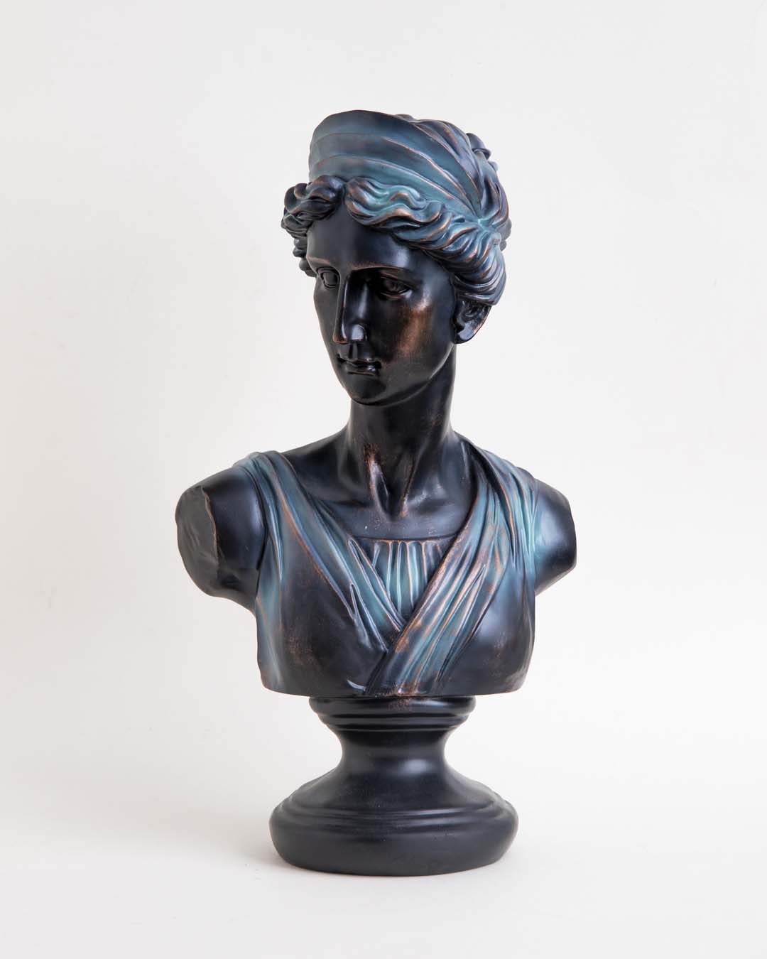 Timeworn Diana Bust Sculpture 