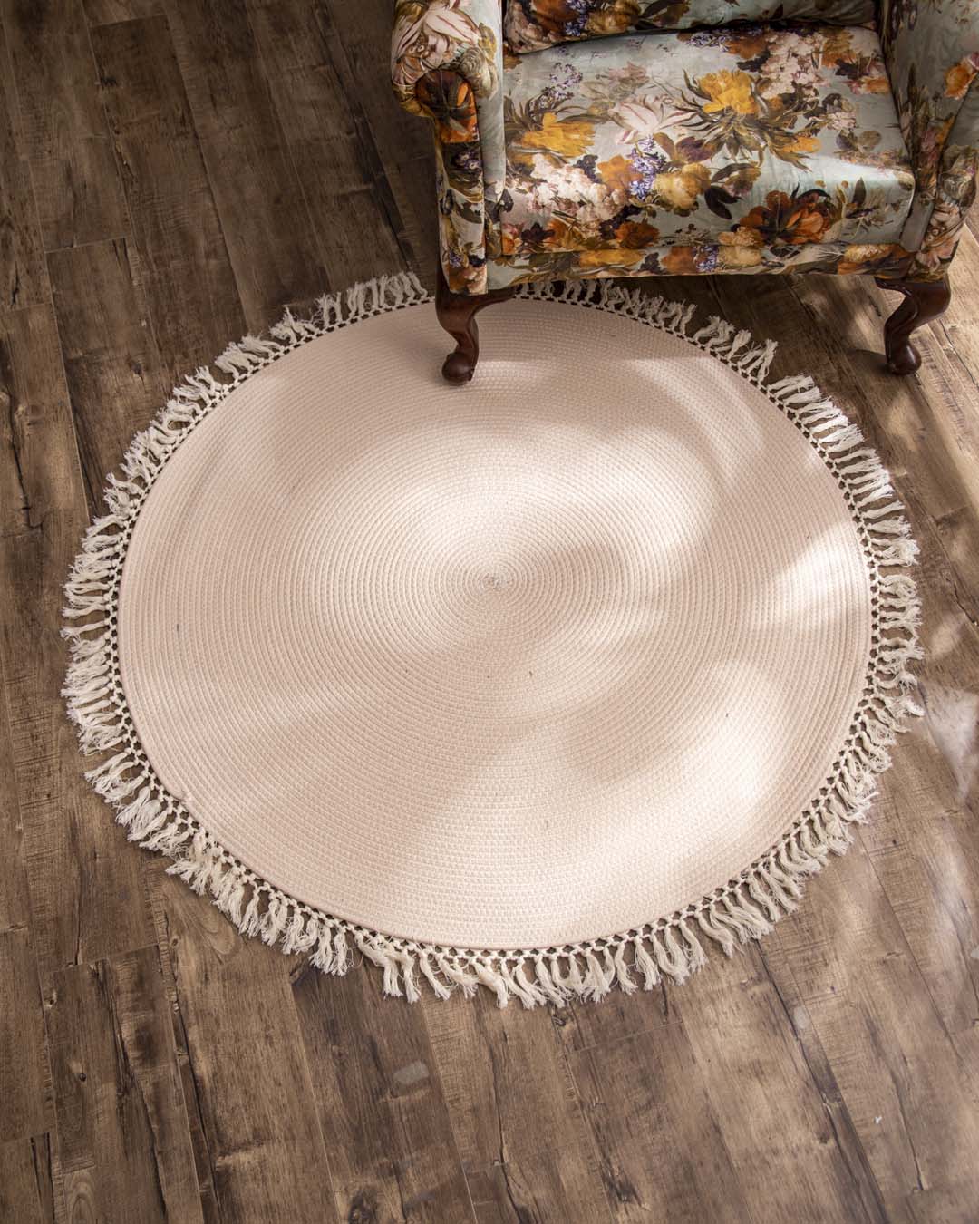 Vintage Bohemian Chic Round Floor Rug - The Decor Kart