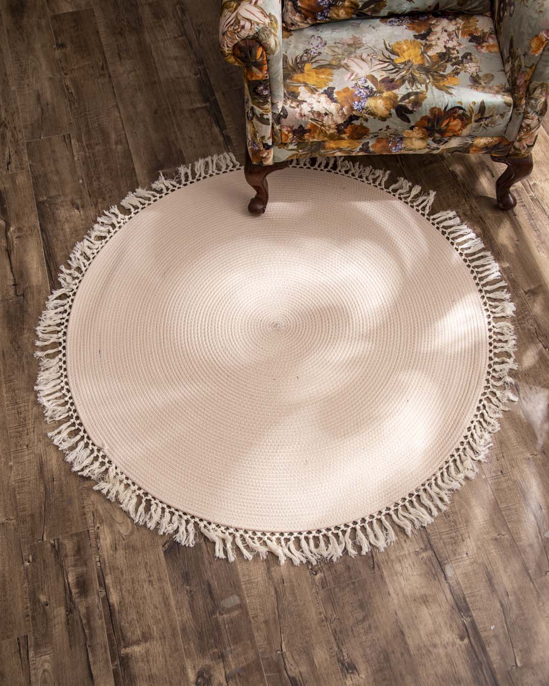 Vintage Bohemian Chic Round Floor Rug