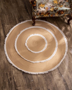 Vintage Bohemian Chic Round Floor Rug - The Decor Kart 