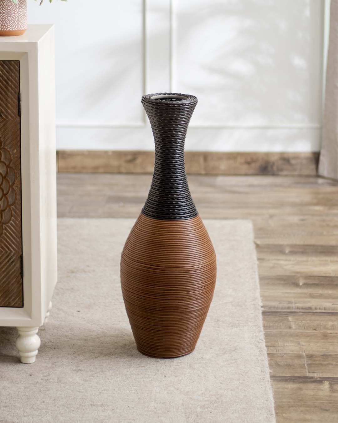 Cornelius Dual-Tone Floor Vase - SMALL - The Decor Kart 