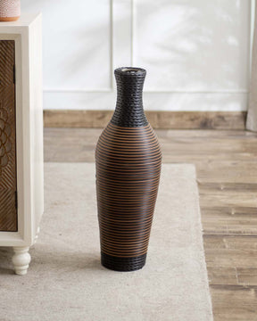 Bungalow Dual-Tone Floor Vase - Small - The Decor Kart 