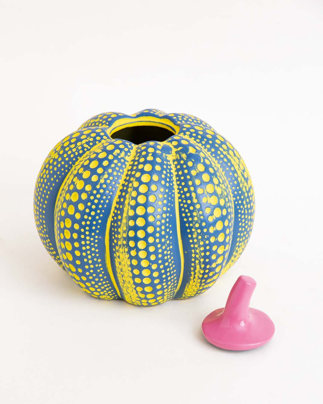 Polka Pumpkin Tabletop Decor - Green 