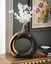 Rustic Loop Metallic Vase- Large 