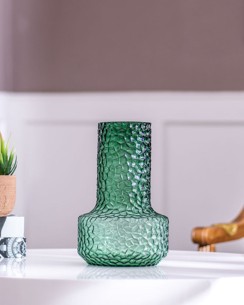 Jolene Green Glass Vase - Large