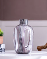 Tidal Smoke Glass Vase - Large