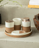 Artisan Textured 5-Piece Bath Set - White 