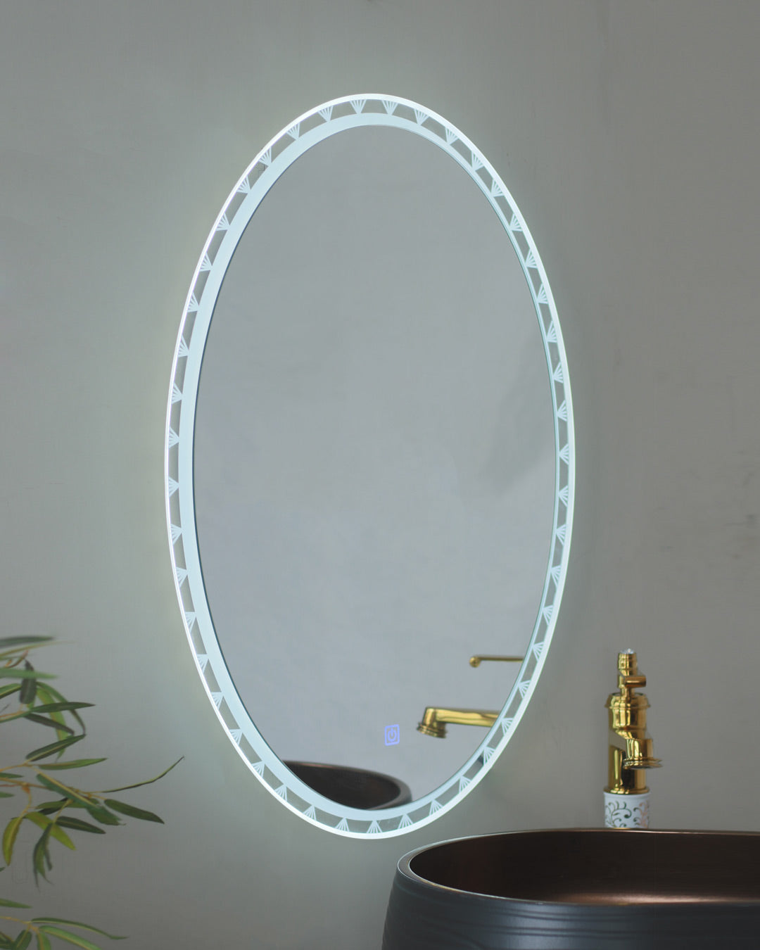 Round Shape Light Mirror