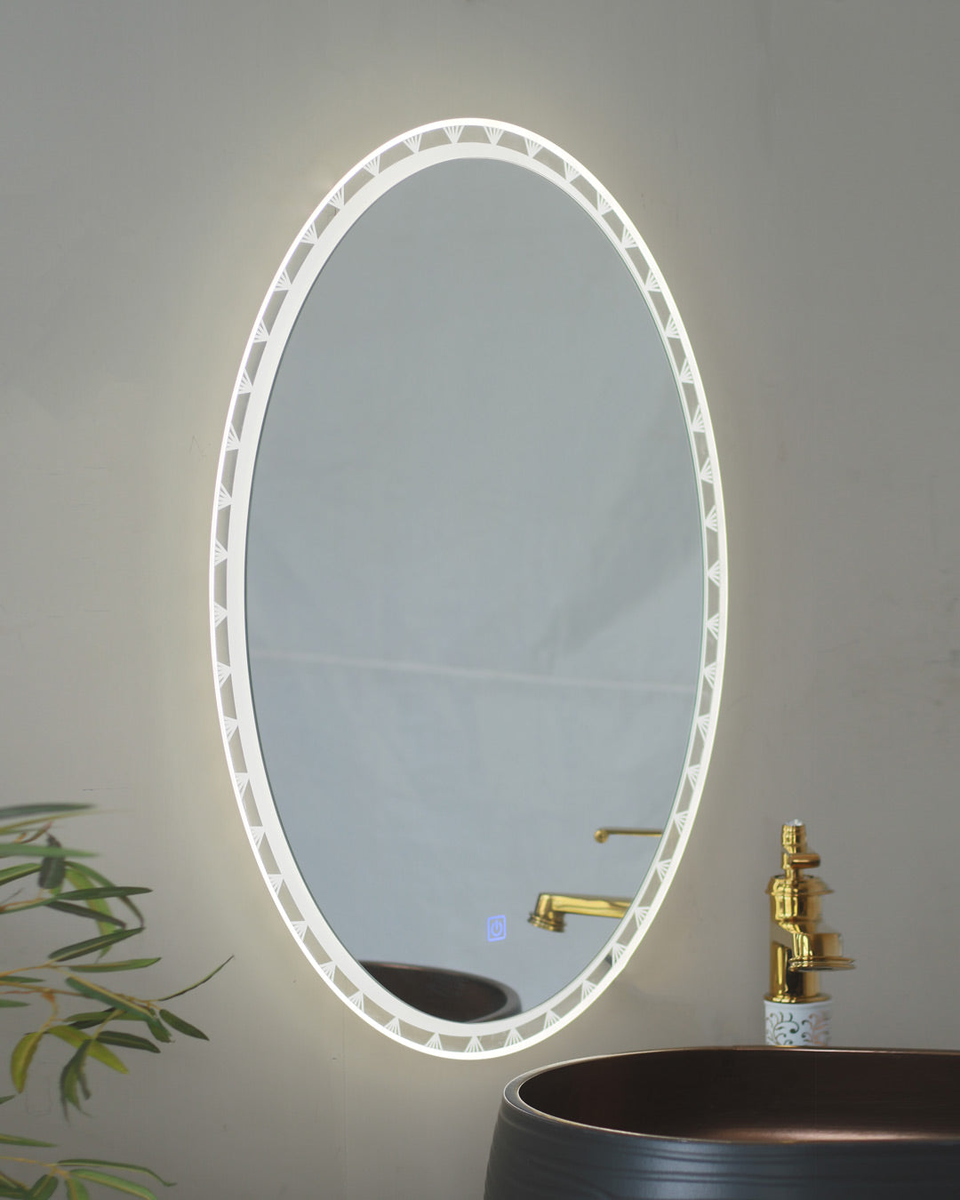 Round Shape Light Mirror