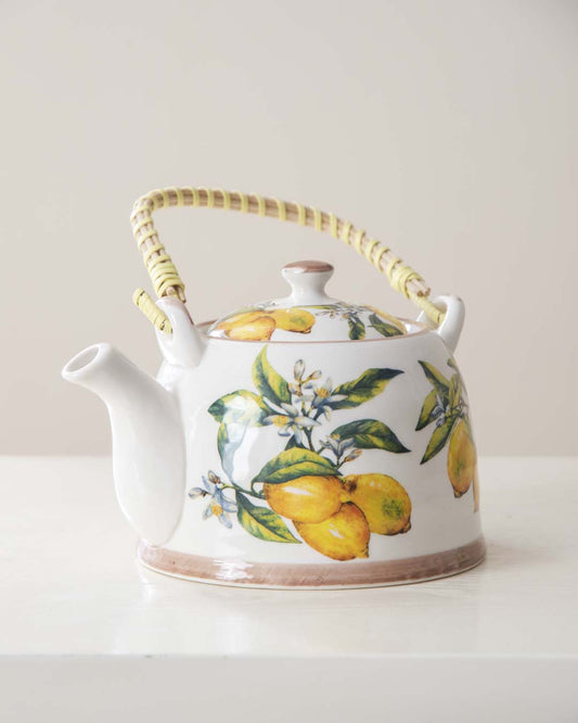 Lemons Ceramic Tea Kettle - The Decor Kart