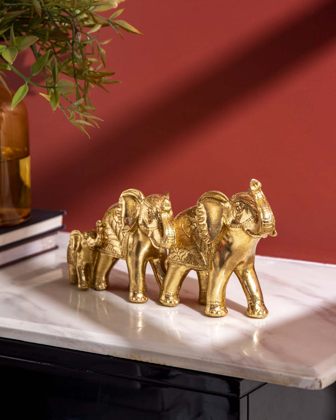 Majestic Grace Elephant Family Figurine 