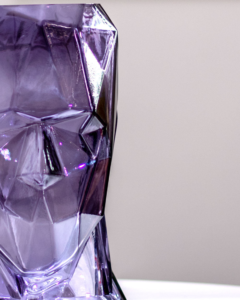 Abstract Human Face Glass Vase - Set of 3