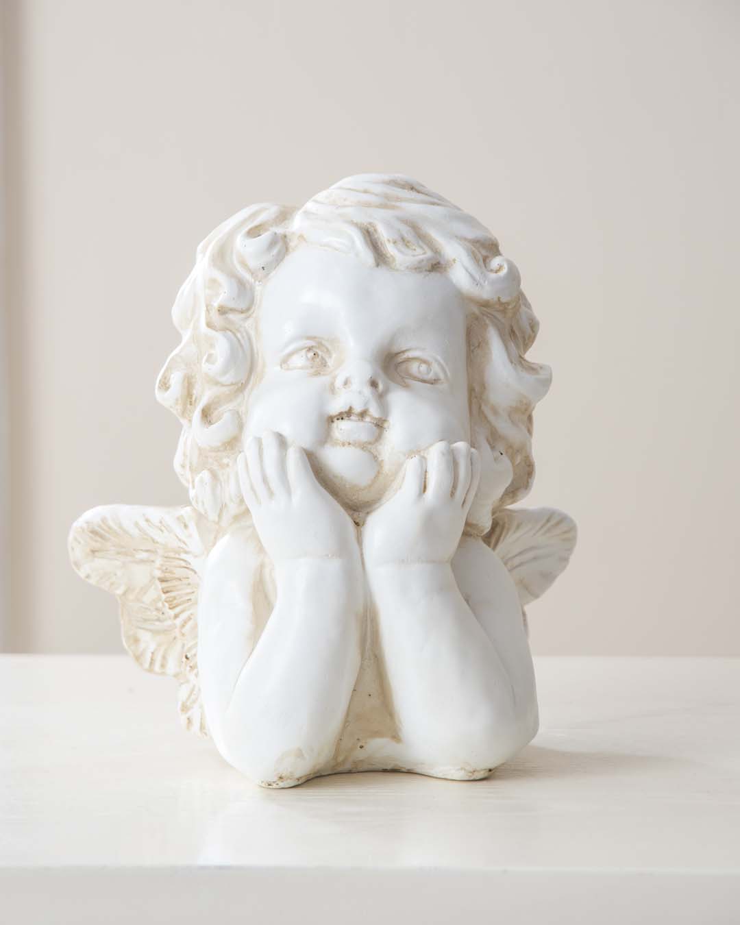 Thinking Angel Cherub Figurine - The Decor Kart 