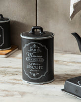 'Paris Maison De Famille' Biscuit Jar 