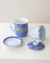 Dragon Infuser Tea Mug - Blue - The Decor Kart 